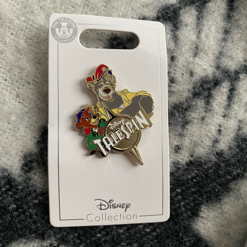 Disney Parks Pin Tale Spin Kit Cloudkicker and Baloo Disney Afternoon Channel